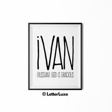 Ivan Printable Kids Gift - Baby Boy Nursery Decor