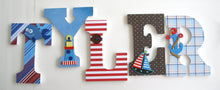 Nautical Letter Set - Nursery Décor for Boys - LetterLuxe