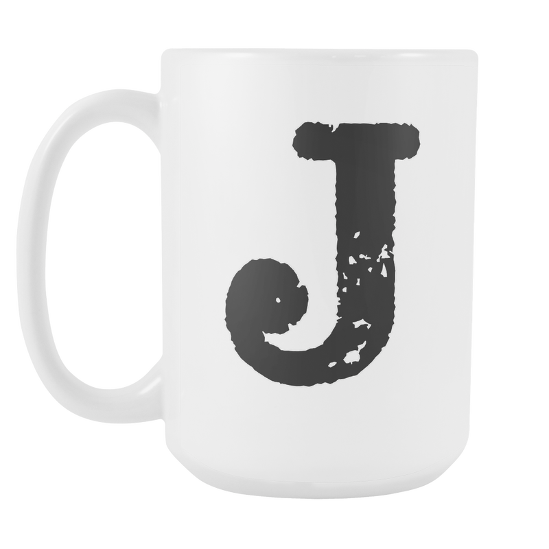 Initial Mug - Letter F - 15oz Ceramic Cup - Cousin Gift Mug - Right-Ha –  LetterLuxe