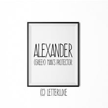 Alexander Personalized Nursery Decor - Baby Shower Decorations