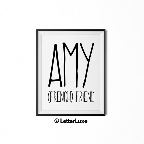 Amy Printable Kids Decor - Baby Shower Decoration Idea - LetterLuxe