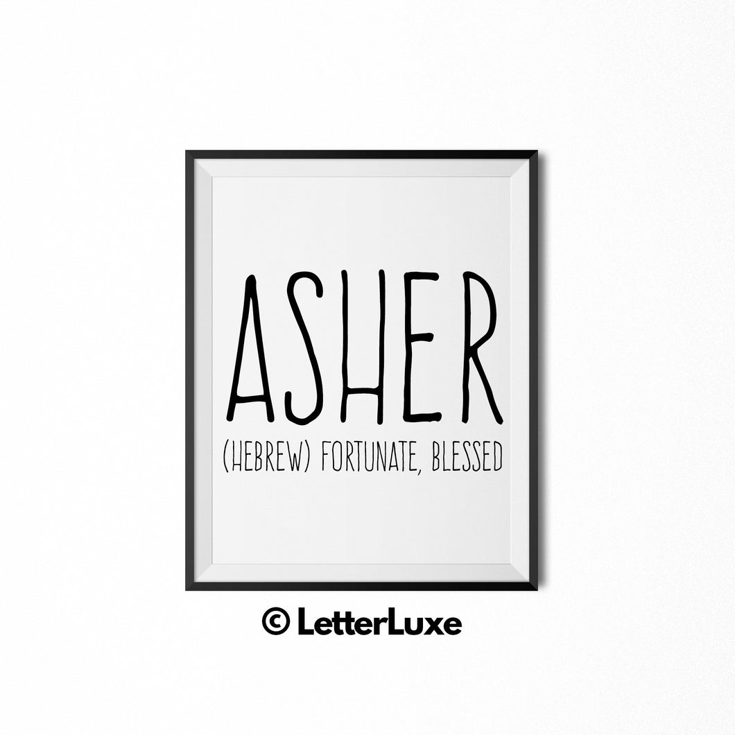 A is for Asher: A personalized coloring book for Kids.: Easy And