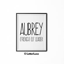Aubrey Printable Kids Gift - Name Meaning Art