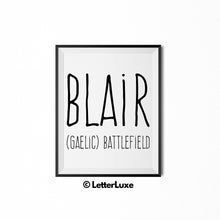 Blair Printable Bedroom Decor - Birthday Gift Idea for Women, Girl, Sister, Daughter, Mom