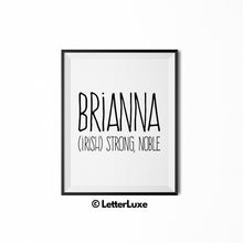 Brianna Name Meaning Bedroom Decor - Birthday Party Decoration Idea