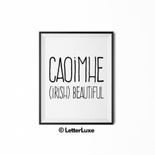 Caoimhe Name Meaning - Nursery Decor - Printable Art