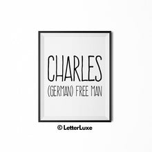 Charles Printable Kids Gift - Birthday Gift Download