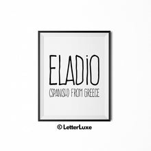 Eladio Name Meaning Nursery Decor