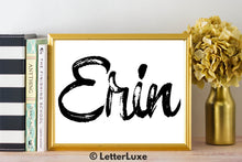 Erin Name Art - Printable Gallery Wall - Romantic Bedroom Decor - Living Room Printable - Last Minute Gift for Mom or Girlfriend