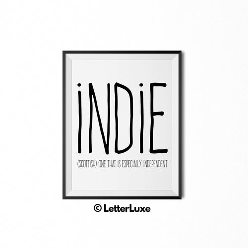 Indie Printable Kids Gift - Nursery Decor - LetterLuxe