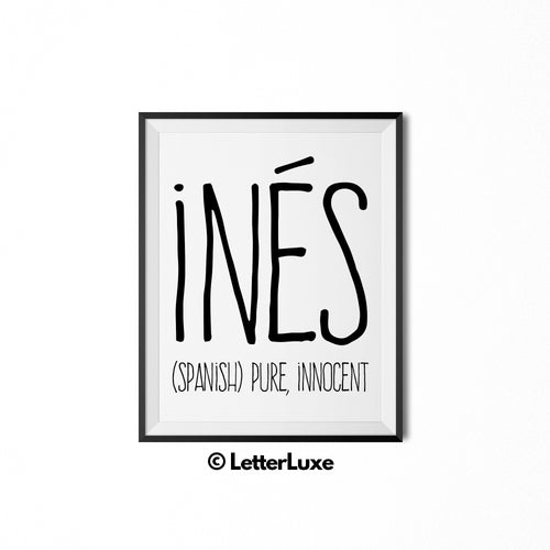 Ines Printable Kids Decor - Baby Shower Decoration Idea