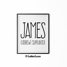 James Personalized Nursery Decor - Baby Shower Decorations