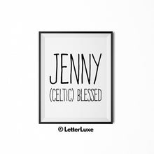 Jenny Name Meaning Art - Printable Birthday Party Decoration Ideas