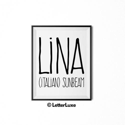 Lina Name Meaning Bedroom Decor - Birthday Party Decoration Idea