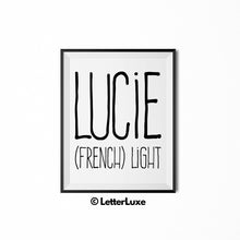 Lucie Personalized Nursery Decor - Baby Shower Decorations for Girls