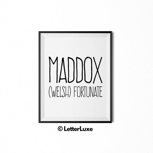 Maddox Printable Kids Decor - Baby Shower Decoration Idea - LetterLuxe