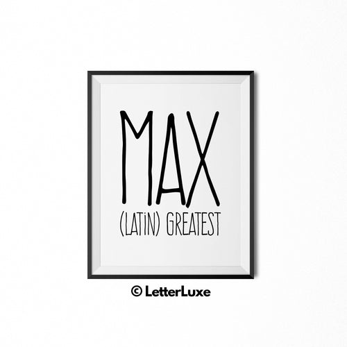 Max Digital Bedroom Decor - Birthday Party Decoration Ideas - LetterLuxe