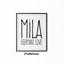 Mila Baby Name Definition - Birthday Gift