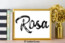 Rosa Name Art - Printable Gallery Wall - Romantic Bedroom Decor - Living Room Printable - Last Minute Gift for Mom or Girlfriend