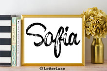 Sofia Name Art - Printable Gallery Wall - Romantic Bedroom Decor - Living Room Printable - Last Minute Gift for Mom or Girlfriend