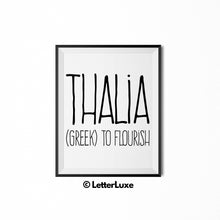 Thalia Printable Bedroom Decor - Birthday Gift Idea for Women, Girl, Sister, Daughter, Mom
