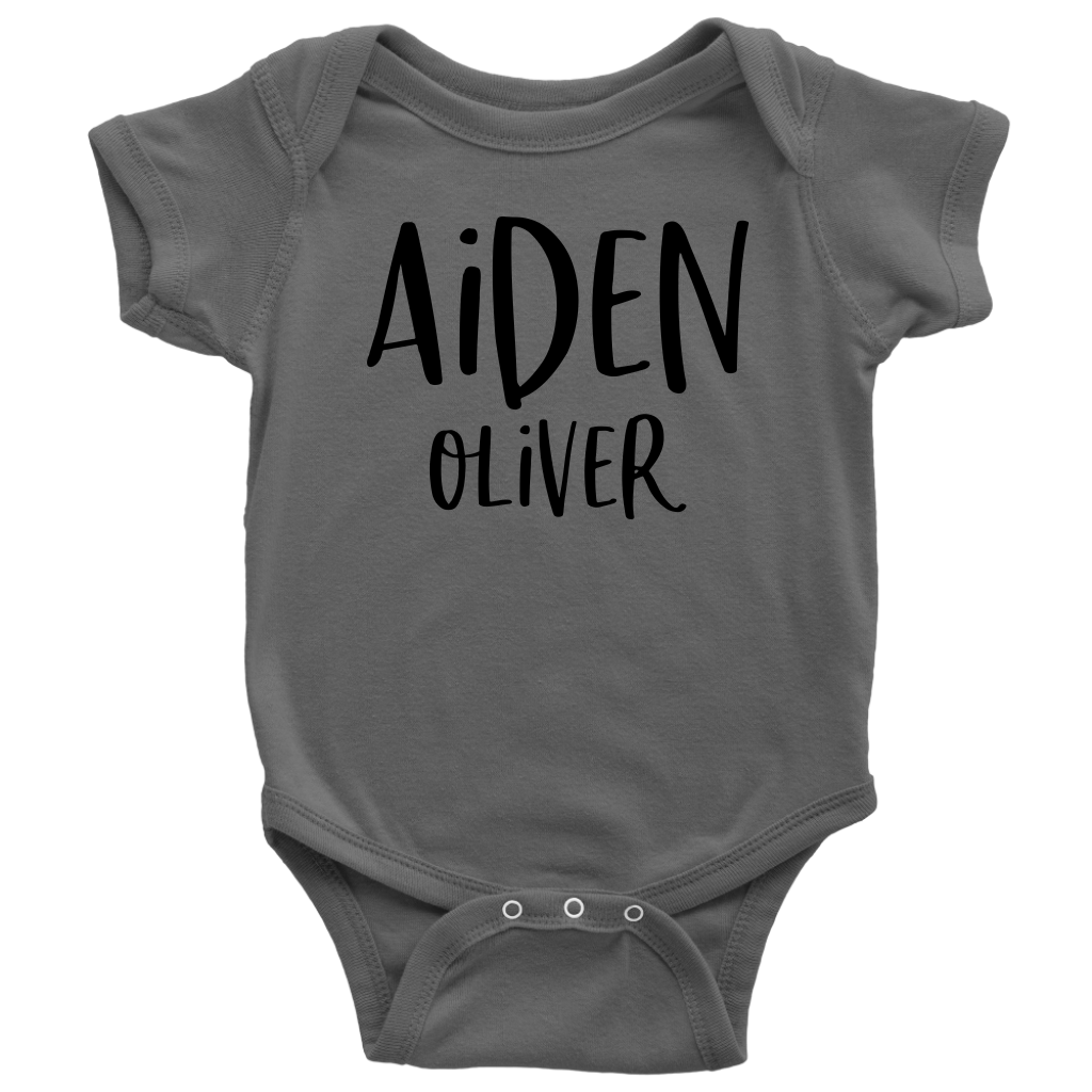 Baby onesie 2024 with personalized name