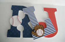 Baseball Letter Set - Sports Nursery Decor for Baby Boys - LetterLuxe
