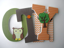 Woodland Letter Set - Fox, Owl, Squirrel, & Deer Nursery Decor - LetterLuxe