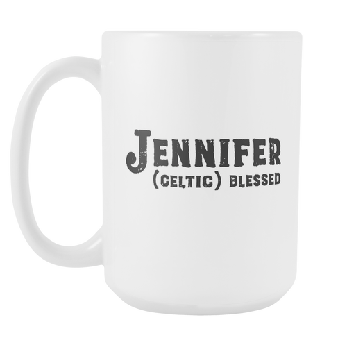 Jennifer Name Meaning Mug - 15oz Coffee Cup - Birthday Gift - Personalized Office Mug - Best Friend Gift Idea