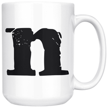 N Initial Mug - Letter N - 15oz Ceramic Cup - Brother-in-Law Gift Mug - Right-Handed or Left-Handed Mug